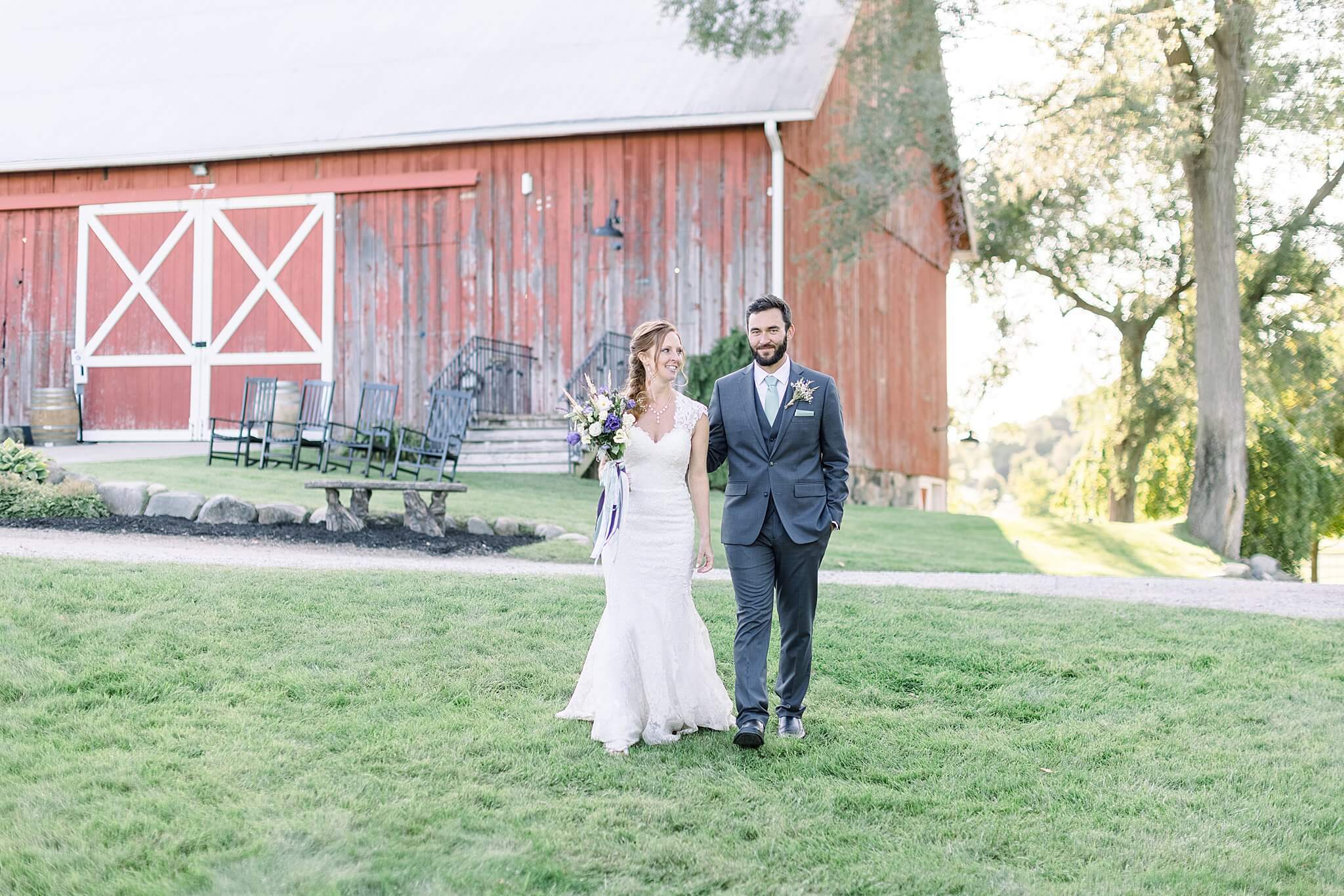 Bride and groom enter reception for their Crooked Creek Ranch wedding.